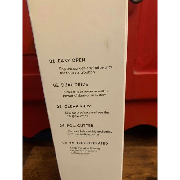 NEW Sharper Image Universal Automatic Wine Bottle Opener Foil Cutter Giftable - Picture 2 of 3